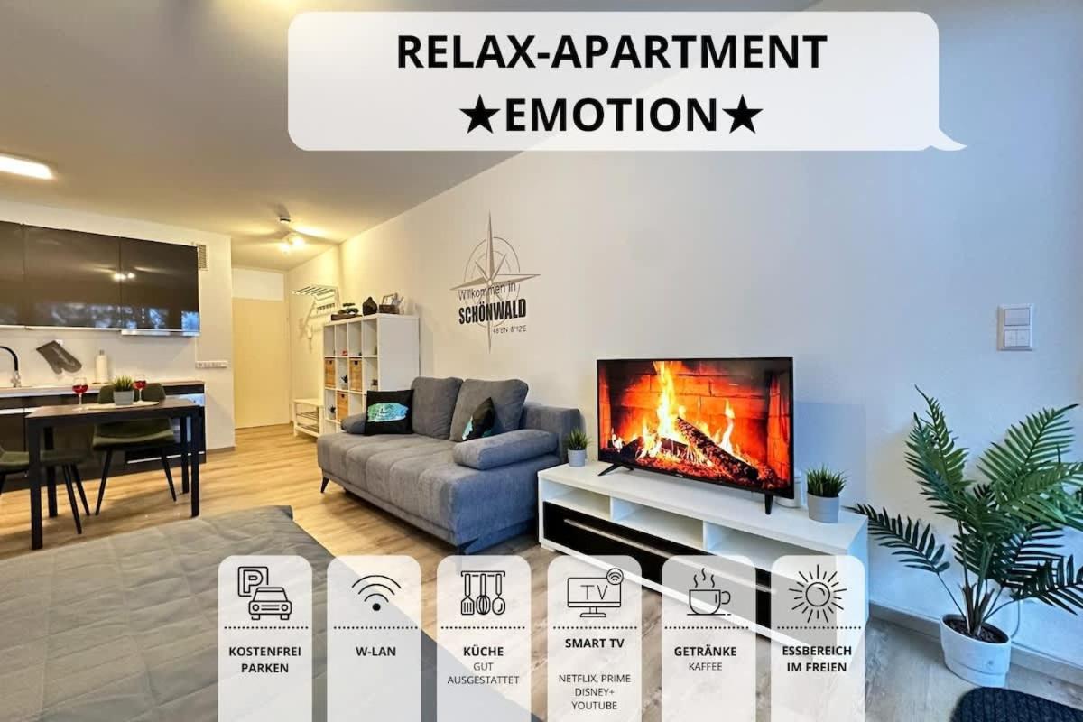Relaxapartments Black Forest Emotion Mit Sonnenbalkon Mit Blick Auf Den Kurpark, Schnelles Internet, Naehe Triberger Wasserfaelle, Fuer Bis Zu 2 Personen Schönwalde Eksteriør bilde